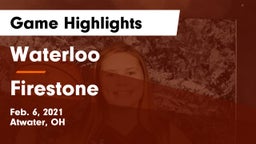 Waterloo  vs Firestone  Game Highlights - Feb. 6, 2021