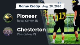 Recap: Pioneer  vs. Chesterton  2020