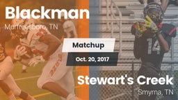 Matchup: Blackman  vs. Stewart's Creek  2017