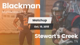 Matchup: Blackman  vs. Stewart's Creek  2018