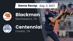 Recap: Blackman  vs. Centennial  2021