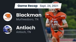 Recap: Blackman  vs. Antioch  2021