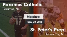 Matchup: Paramus Catholic vs. St. Peter's Prep  2016