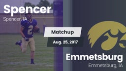 Matchup: Spencer  vs. Emmetsburg  2017