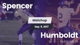 Matchup: Spencer  vs. Humboldt  2017