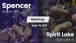 Matchup: Spencer  vs. Spirit Lake  2017