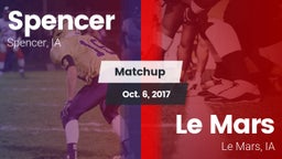 Matchup: Spencer  vs. Le Mars  2017