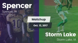 Matchup: Spencer  vs. Storm Lake  2017