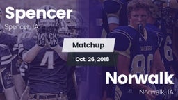 Matchup: Spencer  vs. Norwalk  2018