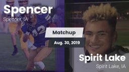 Matchup: Spencer  vs. Spirit Lake  2019
