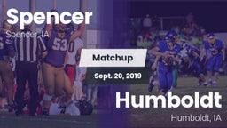 Matchup: Spencer  vs. Humboldt  2019