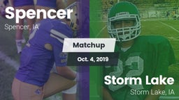 Matchup: Spencer  vs. Storm Lake  2019