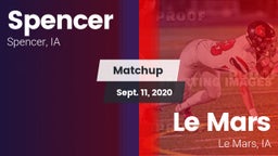 Matchup: Spencer  vs. Le Mars  2020