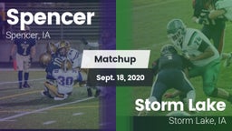 Matchup: Spencer  vs. Storm Lake  2020