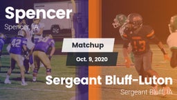 Matchup: Spencer  vs. Sergeant Bluff-Luton  2020