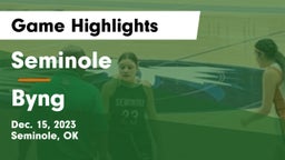 Seminole  vs Byng Game Highlights - Dec. 15, 2023