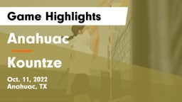 Anahuac  vs Kountze  Game Highlights - Oct. 11, 2022