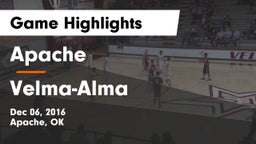 Apache  vs Velma-Alma  Game Highlights - Dec 06, 2016