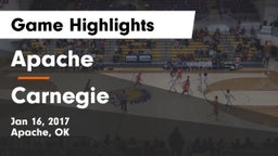 Apache  vs Carnegie  Game Highlights - Jan 16, 2017