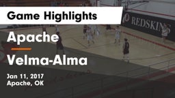 Apache  vs Velma-Alma  Game Highlights - Jan 11, 2017