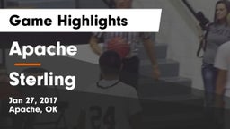 Apache  vs Sterling Game Highlights - Jan 27, 2017