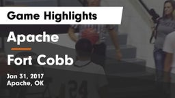 Apache  vs Fort Cobb Game Highlights - Jan 31, 2017