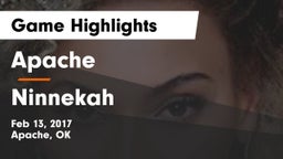 Apache  vs Ninnekah  Game Highlights - Feb 13, 2017