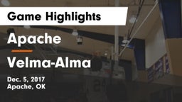 Apache  vs Velma-Alma  Game Highlights - Dec. 5, 2017