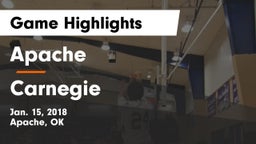 Apache  vs Carnegie Game Highlights - Jan. 15, 2018