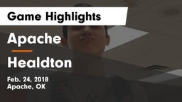 Apache  vs Healdton  Game Highlights - Feb. 24, 2018