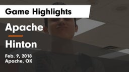 Apache  vs Hinton  Game Highlights - Feb. 9, 2018