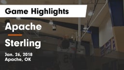 Apache  vs Sterling  Game Highlights - Jan. 26, 2018
