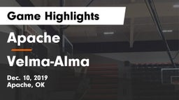 Apache  vs Velma-Alma  Game Highlights - Dec. 10, 2019