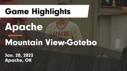 Apache  vs Mountain View-Gotebo  Game Highlights - Jan. 20, 2023