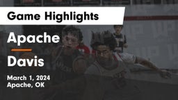 Apache  vs Davis  Game Highlights - March 1, 2024