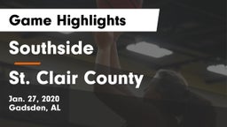 Southside  vs St. Clair County  Game Highlights - Jan. 27, 2020