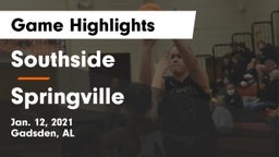 Southside  vs Springville Game Highlights - Jan. 12, 2021