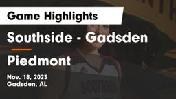 Southside  - Gadsden vs Piedmont  Game Highlights - Nov. 18, 2023