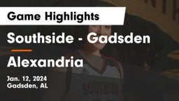 Southside  - Gadsden vs Alexandria  Game Highlights - Jan. 12, 2024