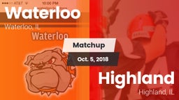 Matchup: Waterloo  vs. Highland  2018