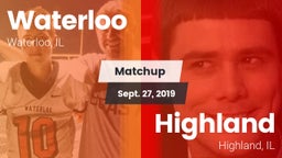 Matchup: Waterloo  vs. Highland  2019
