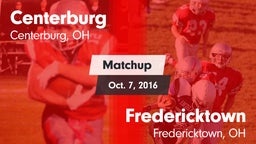 Matchup: Centerburg High vs. Fredericktown  2016