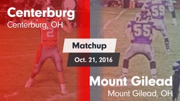 Matchup: Centerburg High vs. Mount Gilead  2016