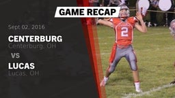 Recap: Centerburg  vs. Lucas  2016
