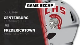 Recap: Centerburg  vs. Fredericktown  2016