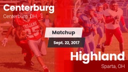 Matchup: Centerburg High vs. Highland  2017