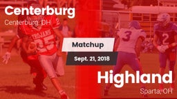 Matchup: Centerburg High vs. Highland  2018