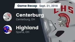 Recap: Centerburg  vs. Highland  2018