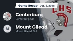Recap: Centerburg  vs. Mount Gilead  2018