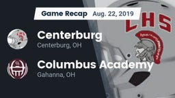 Recap: Centerburg  vs. Columbus Academy  2019